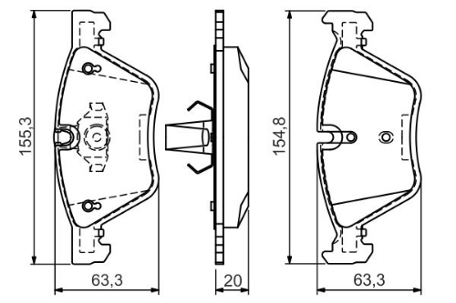 BOSCH 0 986 494 118 Fren Sistemleri Fren Balatası - BMW 3 Touring (E91) uyumlu