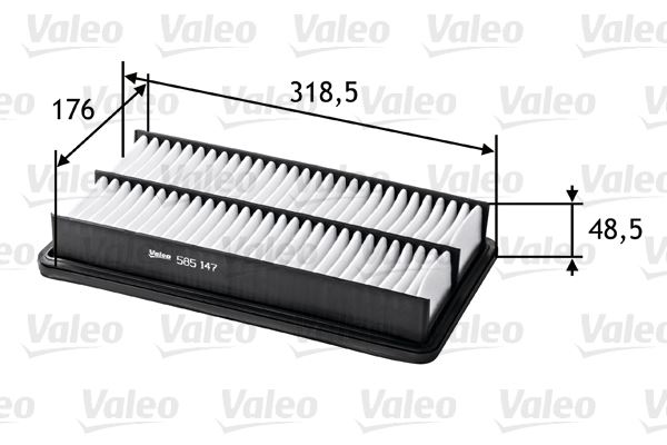 VALEO 585147 Motor Hava Filtresi - MAZDA 626 III (GD) uyumlu