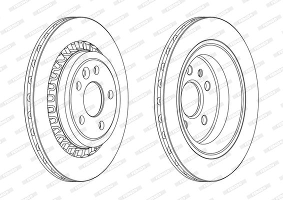 FERODO DDF1802C Fren Sistemleri Fren Diski - VOLVO XC60 I SUV (156) uyumlu