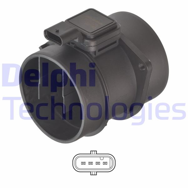 DELPHI AF10676-12B1 Motor Hava Kütle Ölçer (MAF Sensörü) - MERCEDES-BENZ SPRINTER 3,5-t Platform şasi (B906) uyumlu