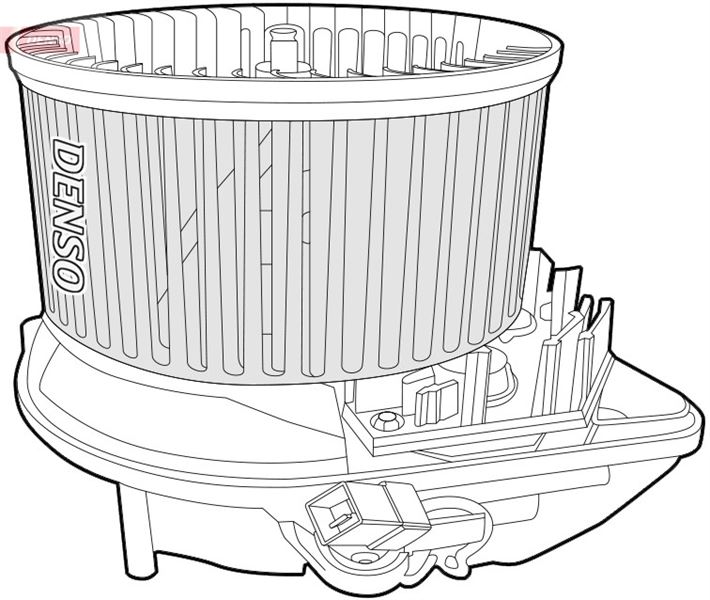 DENSO DEA07015 İklimlendirme Sistemi Fan Parçaları - CITROËN ZX (N2) uyumlu