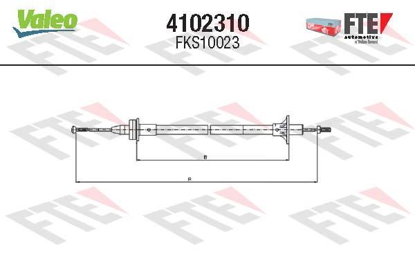 VALEO 4102310 Debriyaj Sistemi Debriyaj Teli - FORD FIESTA III (GFJ) uyumlu