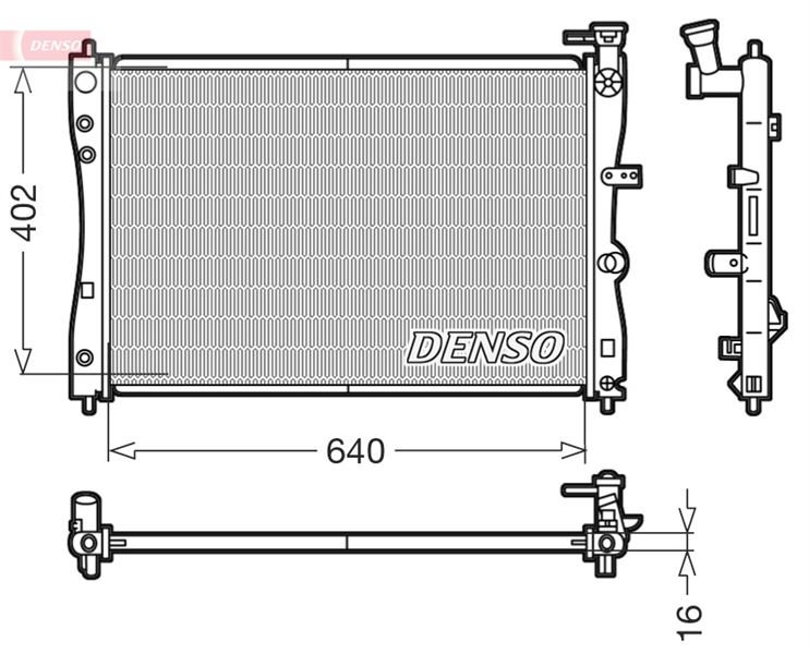 DENSO DRM45005 Soğutma Sistemi Su Soğutucu & Parçaları - SMART FORFOUR (454) uyumlu