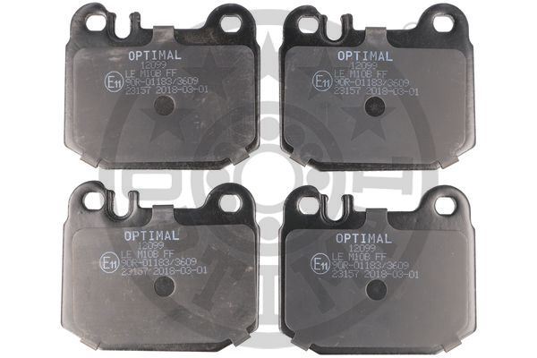 OPTIMAL BP-12099 Fren Sistemleri Fren Balatası - MERCEDES-BENZ M-SERISI (W163) uyumlu