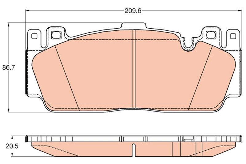 TRW GDB2020 Fren Sistemleri Fren Balatası - BMW 6 Coupe (F13) uyumlu