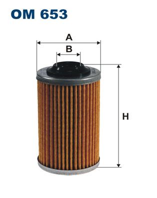 FILTRON OM 653 Motor Yağ Filtresi - SAAB 9-3 (YS3F, E79, D79, D75) uyumlu