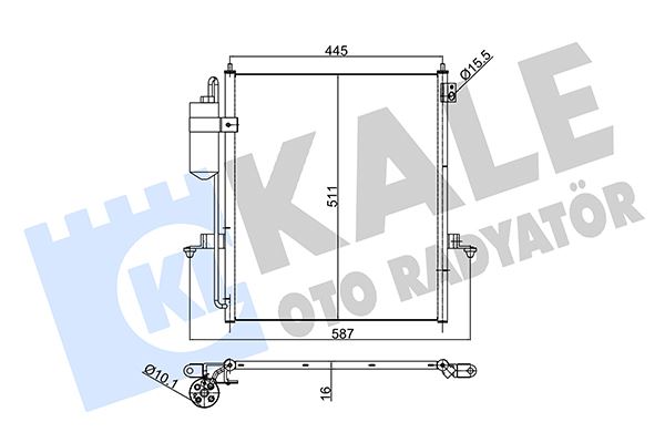 KALE OTO RADYATÖR 354965 Diğer Diğer Donanım & Parçalar - MITSUBISHI L200 / TRITON (KA_T, KB_T) uyumlu