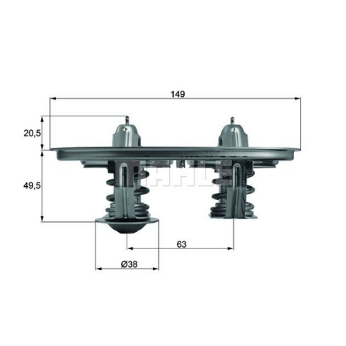 MAHLE TX 105 Motor Termostat - SCANIA R I uyumlu