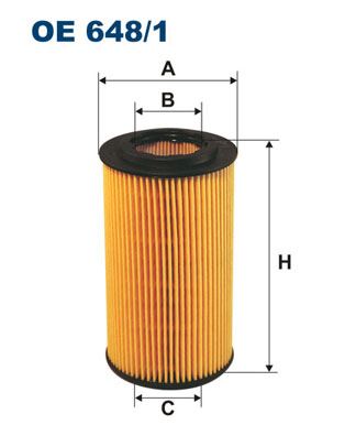 FILTRON OE 648/1 Motor Yağ Filtresi - OPEL VECTRA B (J96) uyumlu