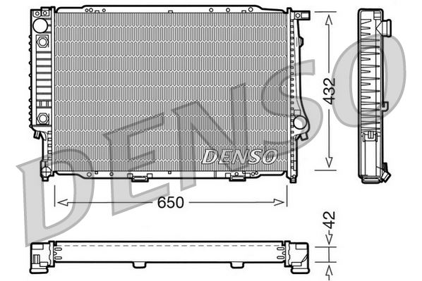 DENSO DRM05054 Soğutma Sistemi Su Soğutucu & Parçaları - BMW 5 (E34) uyumlu