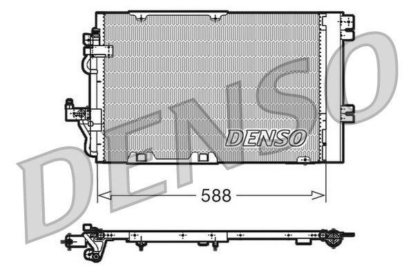 DENSO DCN20011 İklimlendirme Sistemi Klima Radyatörü - OPEL ZAFIRA B Kasa/büyük limuzin (A05) uyumlu
