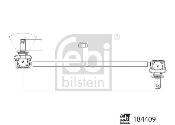 FEBI BILSTEIN 184409 Süspansiyon Sistemi Stabilizatör - TOYOTA PRIUS (_W5_) uyumlu
