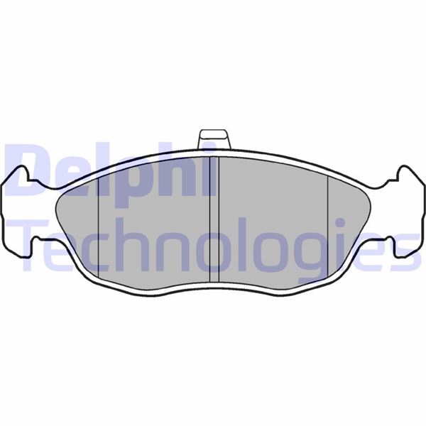 DELPHI LP1597 Fren Sistemleri Fren Balatası - PEUGEOT 106 I (1A, 1C) uyumlu
