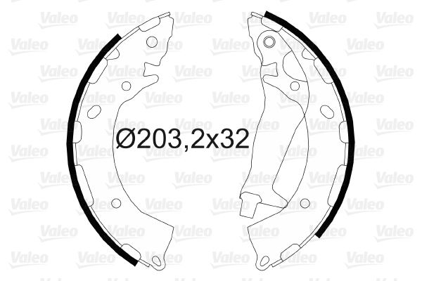 VALEO 564090 Fren Sistemleri Fren Pabucu - HYUNDAI GETZ (TB) uyumlu