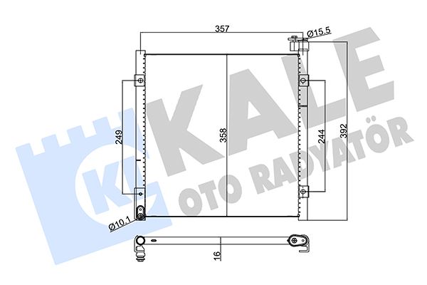 KALE OTO RADYATÖR 386700 İklimlendirme Sistemi Klima Radyatörü - ROVER 400 II Hatchback (RT) uyumlu