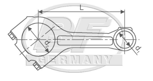 BF 20060350100 Motor Piston Kolu - MERCEDES-BENZ ACTROS MP2 / MP3 uyumlu