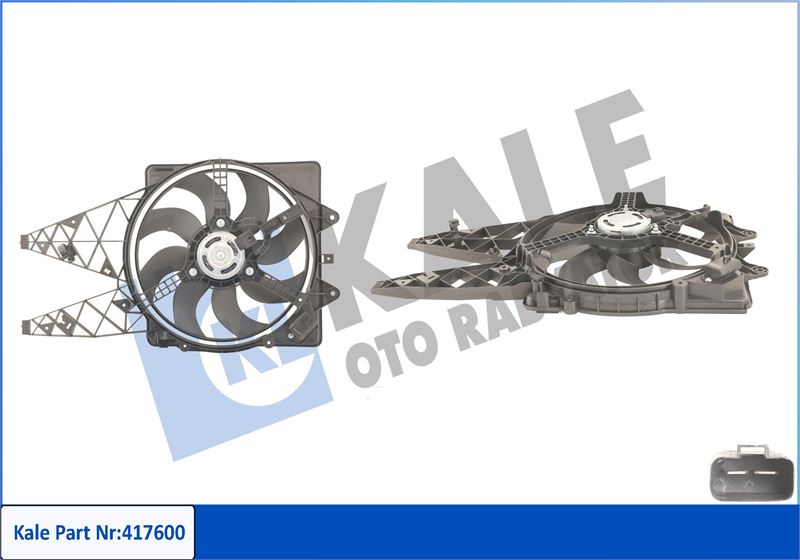 KALE OTO RADYATÖR 417600 Soğutma Sistemi Fan - FIAT GRANDE PUNTO (199_) uyumlu