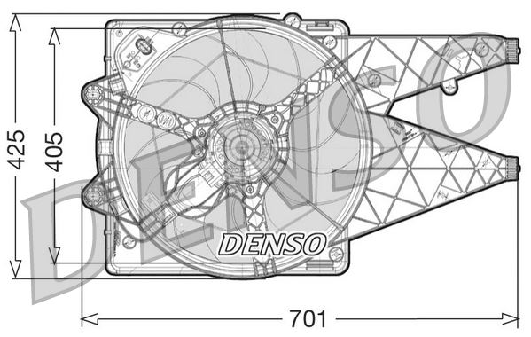 DENSO DER09101 Soğutma Sistemi Fan - FIAT DOBLO Cargo (263_) uyumlu