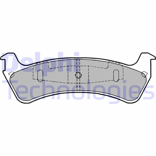 DELPHI LP1635 Fren Sistemleri Fren Balatası - FORD USA EXPLORER (UN46) uyumlu