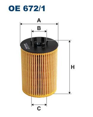 FILTRON OE 672/1 Motor Yağ Filtresi - ALPINA B6 Cabrio (E64) uyumlu