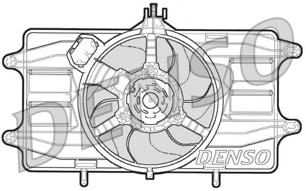 DENSO DER09020 Soğutma Sistemi Fan - FIAT DOBLO MPV (119_, 223_) uyumlu