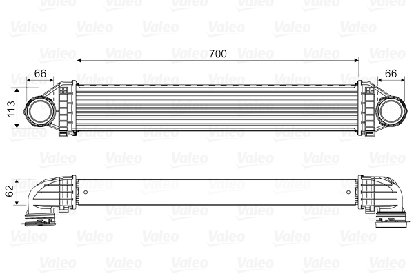 VALEO 818806 Motor Turbo Radyatörü - MERCEDES-BENZ A-SERISI (W169) uyumlu
