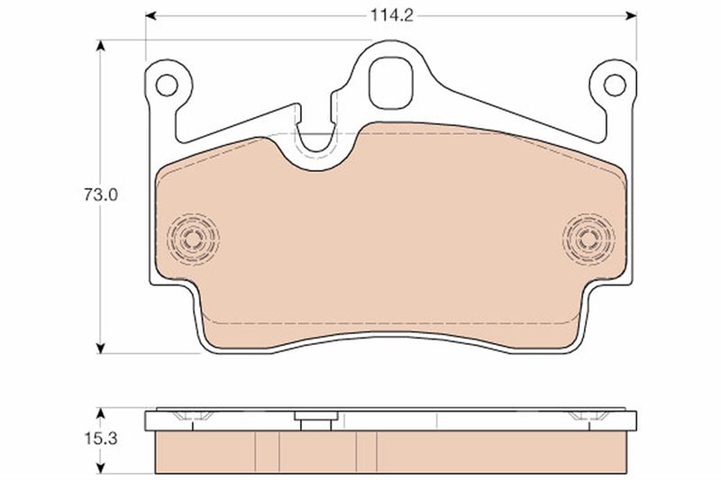 TRW GDB1961 Fren Sistemleri Fren Balatası - PORSCHE CAYMAN (987) uyumlu