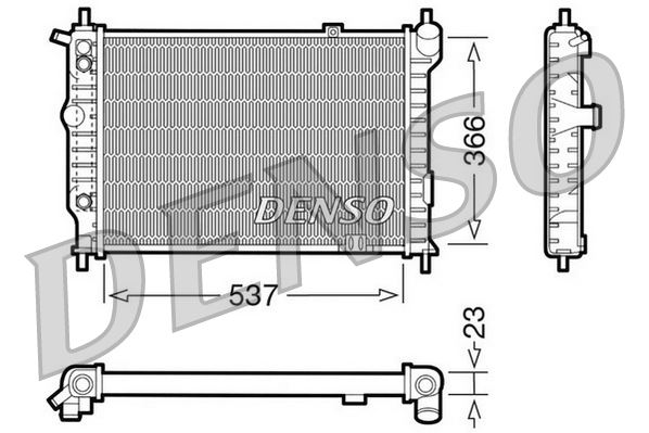 DENSO DRM20012 Soğutma Sistemi Su Soğutucu & Parçaları - OPEL ASTRA F Hatchback (T92) uyumlu
