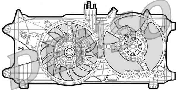 DENSO DER09026 Soğutma Sistemi Fan - FIAT DOBLO MPV (119_, 223_) uyumlu
