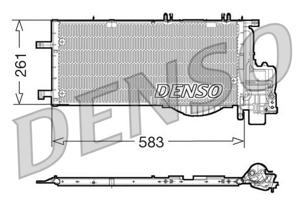 DENSO DCN20022 İklimlendirme Sistemi Klima Radyatörü - OPEL CORSA C (X01) uyumlu