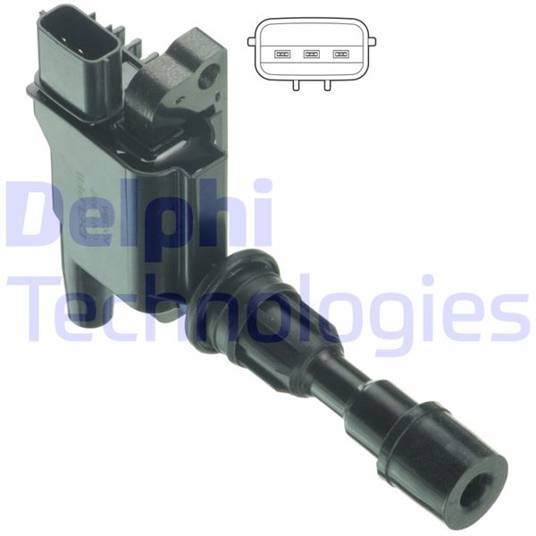 DELPHI GN10480-12B1 Ateşleme Sistemi Ateşleme Bobini - MAZDA 323 S VI Sedan (BJ) uyumlu