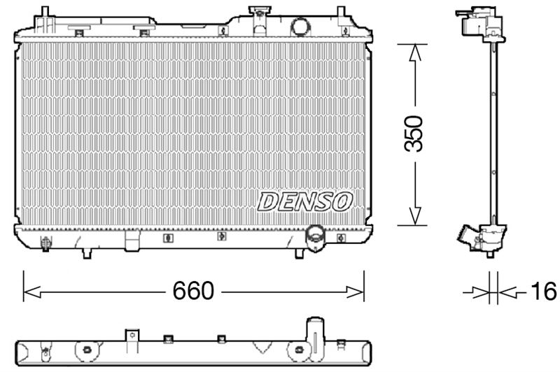 DENSO DRM40034 Soğutma Sistemi Su Soğutucu & Parçaları - HONDA CR-V I (RD) uyumlu