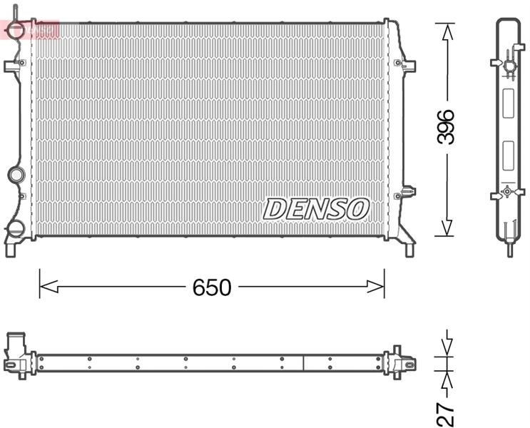 DENSO DRM32043 Soğutma Sistemi Su Soğutucu & Parçaları - VW JETTA IV (162, 163, AV3, AV2) uyumlu