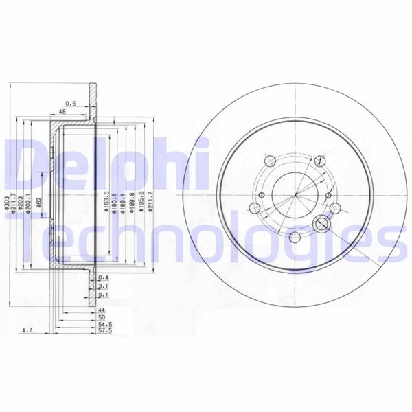 DELPHI BG3691 Fren Sistemleri Fren Diski - CHERY TIGGO uyumlu