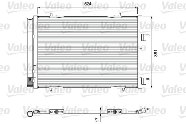VALEO 814406 İklimlendirme Sistemi Klima Radyatörü - PEUGEOT 508 I (8D_) uyumlu