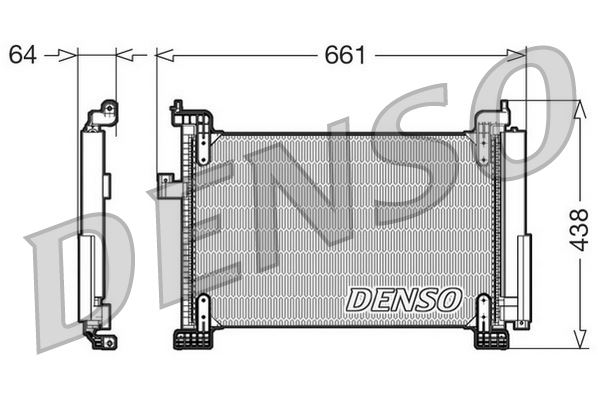 DENSO DCN09085 İklimlendirme Sistemi Klima Radyatörü - FIAT MULTIPLA (186_) uyumlu