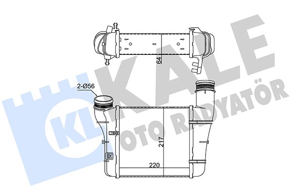 KALE OTO RADYATÖR 352375 Motor Turbo Radyatörü - AUDI A4 B6 (8E2) uyumlu