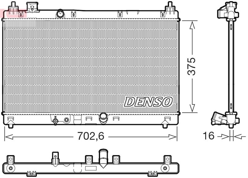 DENSO DRM40057 Soğutma Sistemi Su Soğutucu & Parçaları - HONDA JAZZ IV (GK_) uyumlu