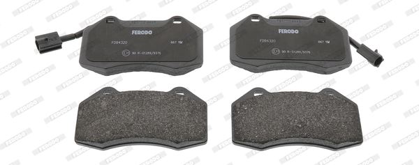 FERODO FDB4320 Fren Sistemleri Fren Balatası - ABARTH 500 / 595 / 695 uyumlu