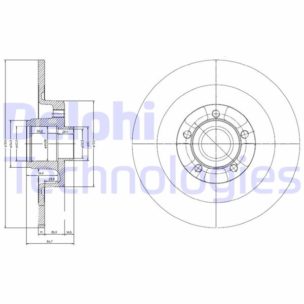 DELPHI BG9024RS Fren Sistemleri Fren Diski - RENAULT VEL SATIS (BJ0_) uyumlu