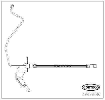 CORTECO 49429446 Fren Sistemleri Fren Hortumları - OPEL ASTRA H Station wagon (A04) uyumlu