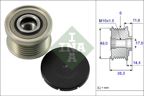 Schaeffler INA 535 0127 10 Elektrik Sistemi Alternatör - BMW 3 Compact (E46) uyumlu