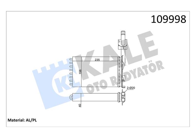 Kalorifer Radyatörü - KALE OTO RADYATÖR - 0584872AL