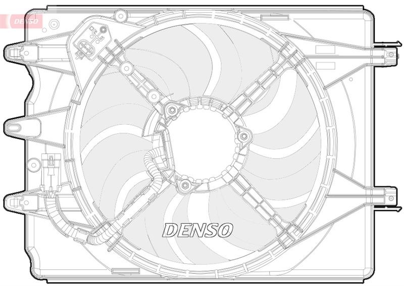 DENSO DER09068 Soğutma Sistemi Fan - FIAT 500L (351_, 352_) uyumlu
