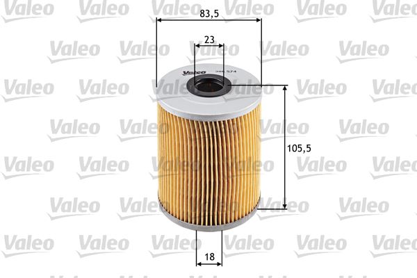 VALEO 586574 Motor Yağ Filtresi - VW PASSAT B3/B4 (3A2, 35I) uyumlu