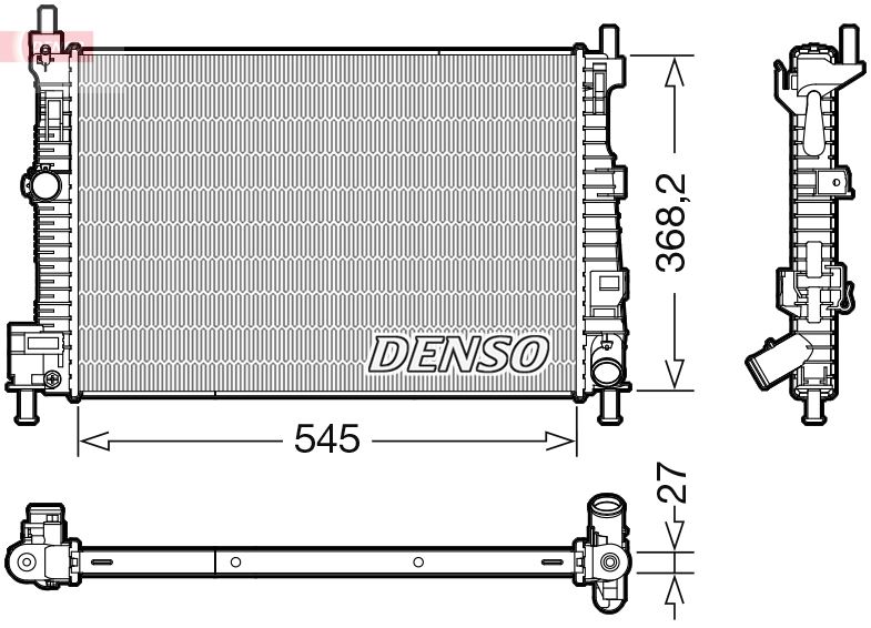 DENSO DRM44045 Soğutma Sistemi Su Soğutucu & Parçaları - MAZDA 3 Sedan (BL) uyumlu