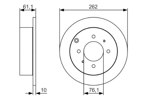 BOSCH 0 986 479 S68 Fren Sistemleri Fren Diski - HYUNDAI SONATA IV (EF) uyumlu