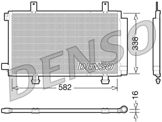 DENSO DCN47002 İklimlendirme Sistemi Klima Radyatörü - SUZUKI SX4 (EY, GY) uyumlu