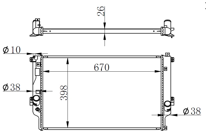 Su Radyatörü - BTO855026 Ürün Görseli