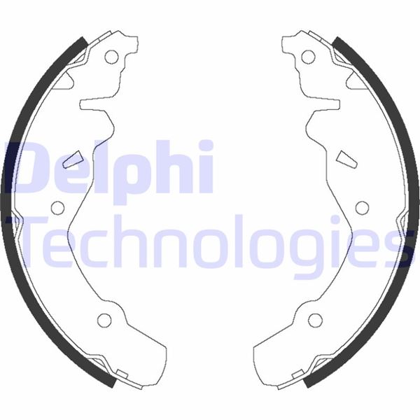 DELPHI LS1906 Fren Sistemleri Fren Pabucu - CHRYSLER PT CRUISER (PT_) uyumlu